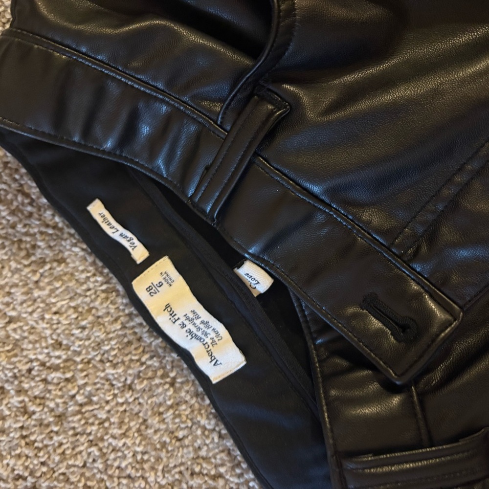 Abercrombie & Fitch Black Straight Leg Pants